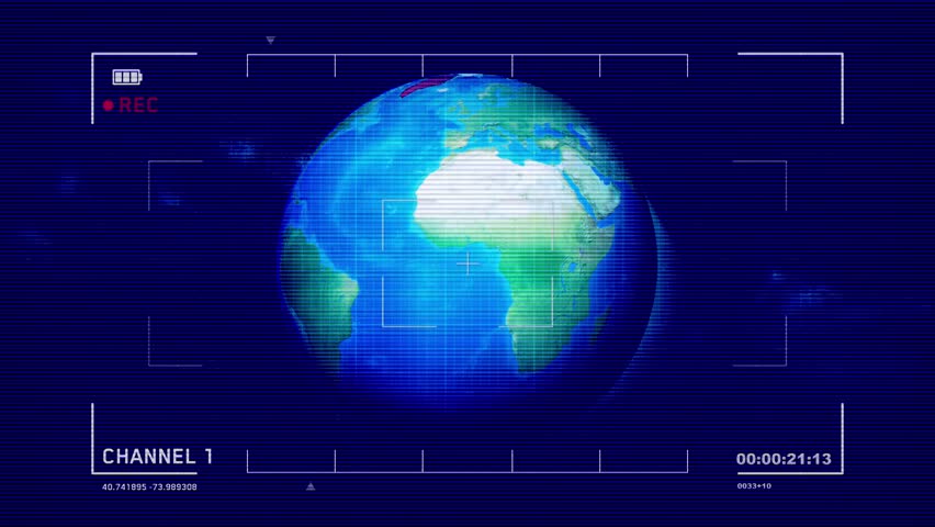 greenland HUD Map With Effects Satellite