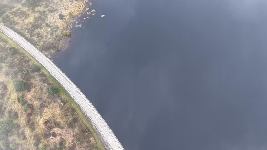 tranquil cabin by calm waters, quiet lakeshore residence surrounded by towering pine trees and mist