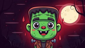 Haunted Night Ghost Under the Moon Animation, Spooky Ghost Vanishing by Moonlight, Halloween Spirit Floating in Dark Sky, Eerie Moonlit Ghost Disappearing Scene, Creepy Phantom Moving Under Full Moon - Powered by Shutterstock - Get 15% off with code: PIKWIZARD15