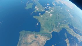 3D Animation showing France from space - Powered by Shutterstock - Get 15% off with code: PIKWIZARD15