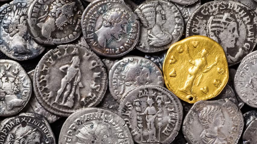 Treasure of Gold and Silver Roman Coins