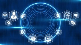 Global data network with modern digital icons and technological futuristic design - Powered by Shutterstock - Get 15% off with code: PIKWIZARD15