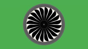 Rotating turbine animation on green screen background. Isolated industrial motion. Clean energy concept. Futuristic mechanical power design. - Powered by Shutterstock - Get 15% off with code: PIKWIZARD15
