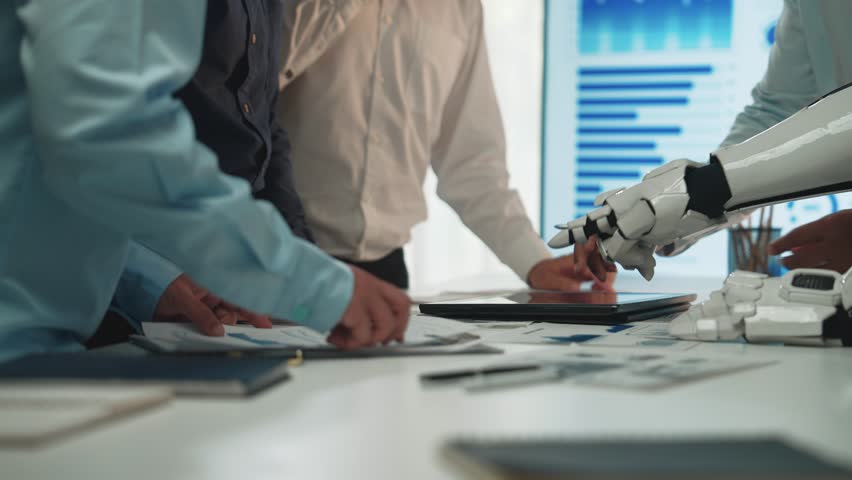 A consulting session employs AI analytics, guiding teams to data-backed decisions and innovative marketing plans through teamwork. Noogenesis AI