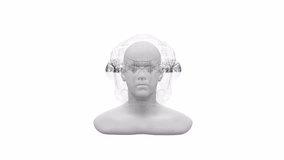 Futuristic Cyber Face with Glowing Lights - Powered by Shutterstock - Get 15% off with code: PIKWIZARD15