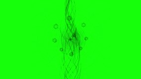 Abstract Rotating Radar Rings and Hexagons on Solid Green Screen Background Loop - Powered by Shutterstock - Get 15% off with code: PIKWIZARD15