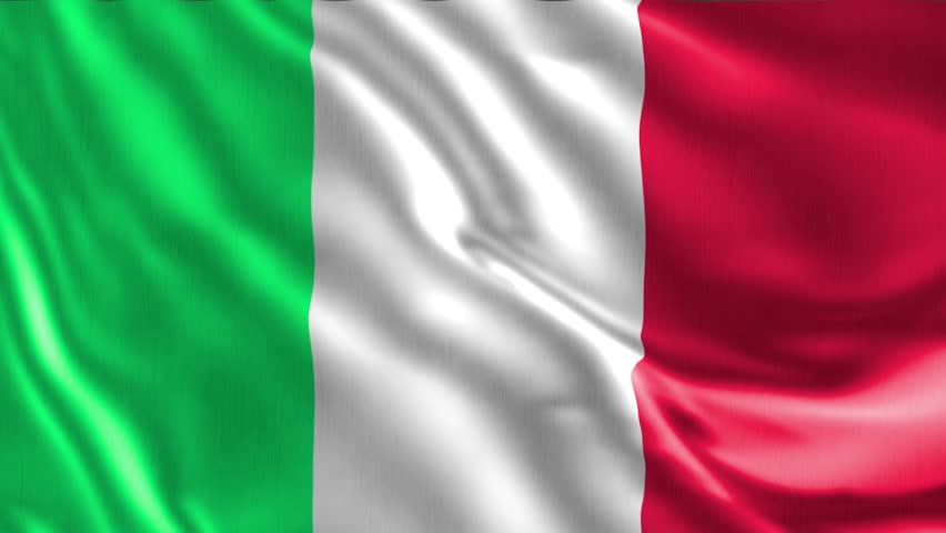 Italy Flag Animation Cloth Texture background