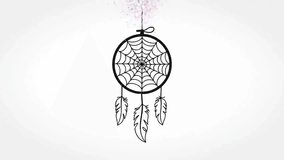 This video collection features dreamcatchers, intricately designed with feathers and artistic flair. The dreamcatchers evoke a sense of tranquility and peace, a symbol of dreams and cultural - Powered by Shutterstock - Get 15% off with code: PIKWIZARD15
