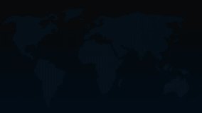 Global business diversity concept animated with modern digital graphics and icons, social network icons ,Beautiful motion waving dots map texture with glowing defocused particles 4k video. - Powered by Shutterstock - Get 15% off with code: PIKWIZARD15