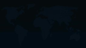 Digital world map illustrating concepts of employee engagement and business growth, social network icons ,Beautiful motion waving dots map texture with glowing defocused particles 4k video. - Powered by Shutterstock - Get 15% off with code: PIKWIZARD15