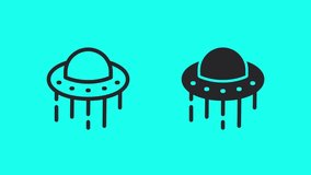 Whimsical vector icons of UFOs featuring flying saucers, alien spacecraft, and extraterrestrial vehicles in various designs. - Powered by Shutterstock - Get 15% off with code: PIKWIZARD15