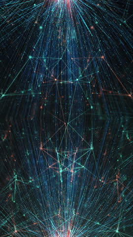 Abstract Plexus Network — Seamless Vertical Background