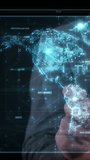 Human hand touching illuminated world map with data points on futuristic interface - Powered by Shutterstock - Get 15% off with code: PIKWIZARD15