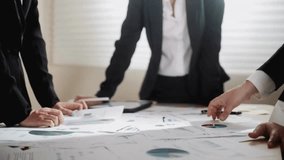 Business people unrecognized accountant or financial expert analyze with document report. finance economy, banking, business, analyze concept. - Powered by Shutterstock - Get 15% off with code: PIKWIZARD15