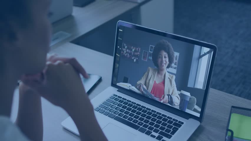 Typing on laptop, woman launching remote business meeting, watching data graphs emerging on screen. Technology, analytics, teamwork, digital, modern, office, collaboration - Powered by Shutterstock - Get 15% off with code: PIKWIZARD15