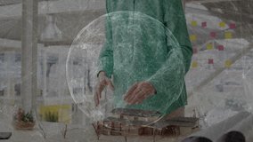 female tech designer hovering hands around globe, donning VR headset for encrypting database access. Futuristic, innovation, digital, immersive, collaboration, user interface, smart technology - Powered by Shutterstock - Get 15% off with code: PIKWIZARD15