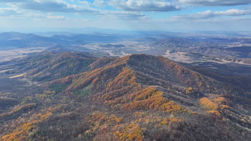 Tonghua, China - 20th October 2025 - Longwanqun National Forest Park Crater Lake Da Longwan