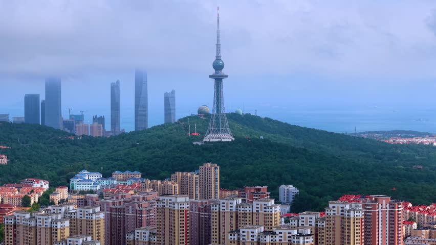 Qingdao TV Tower Urban Environment, Shandong Province, China