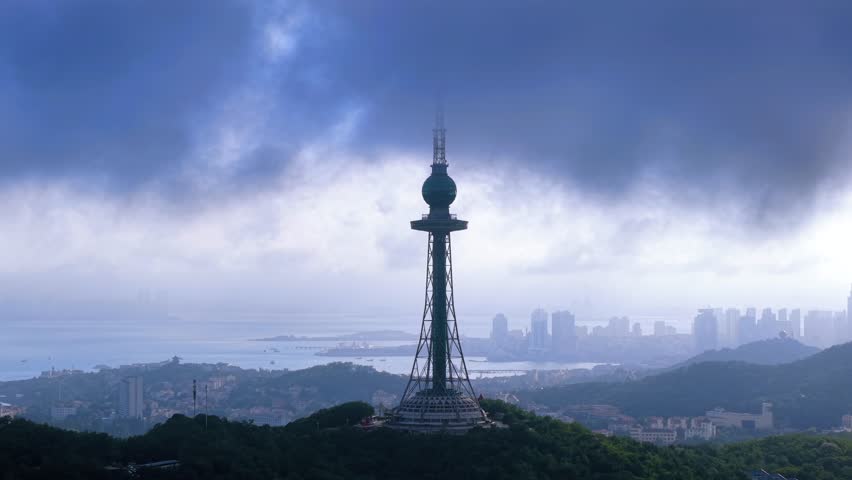 Qingdao TV Tower Urban Environment, Shandong Province, China