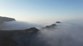 Grand Taihang Mountain Sea of Clouds Aerial Footage 4K Scenic Video - Powered by Shutterstock - Get 15% off with code: PIKWIZARD15