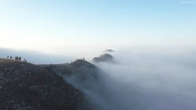 Grand Taihang Mountain Sea of Clouds Aerial Footage 4K Scenic Video - Powered by Shutterstock - Get 15% off with code: PIKWIZARD15