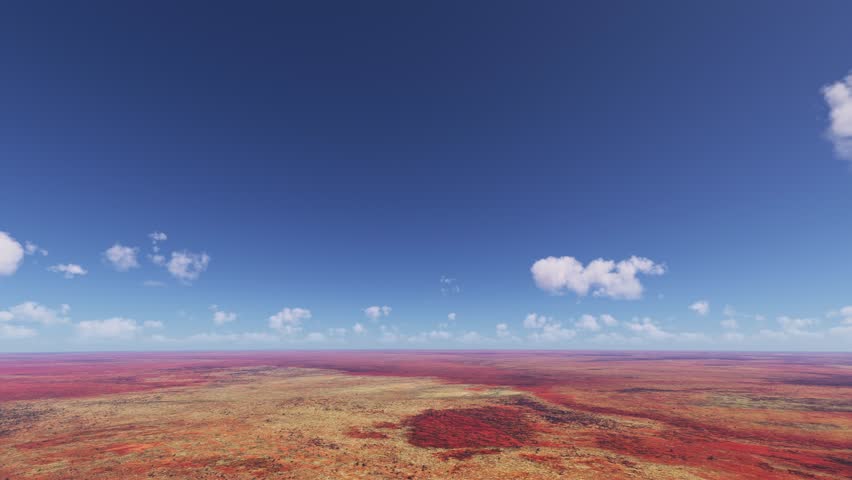 3D - Aerial drone view of Tanami Desert in Northern Territory. Australia
