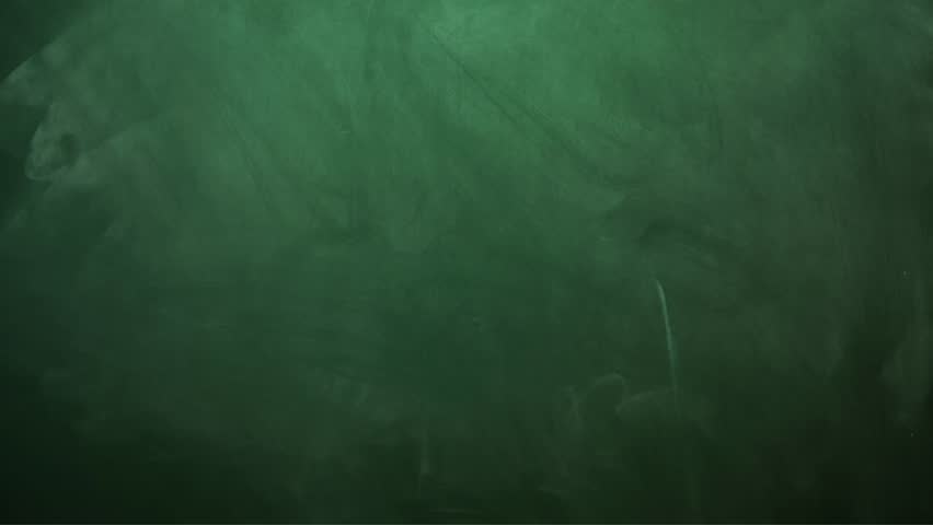 Back to school blackboard features doodles of books and school supplies with a green background