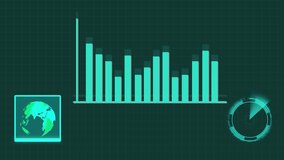 Futuristic financial data analysis with globe and rising trend graph visualizing investment insights. Futuristic digital financial data analysis with upward trend graph and globe showing market. - Powered by Shutterstock - Get 15% off with code: PIKWIZARD15