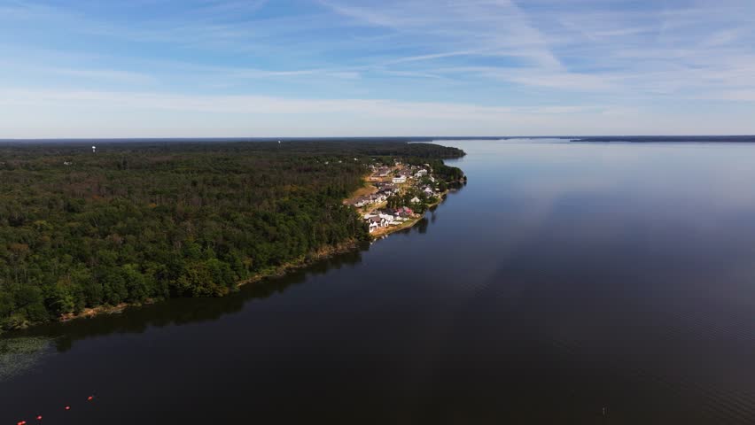 Drone Flying Above Ross Barnett Reservoir