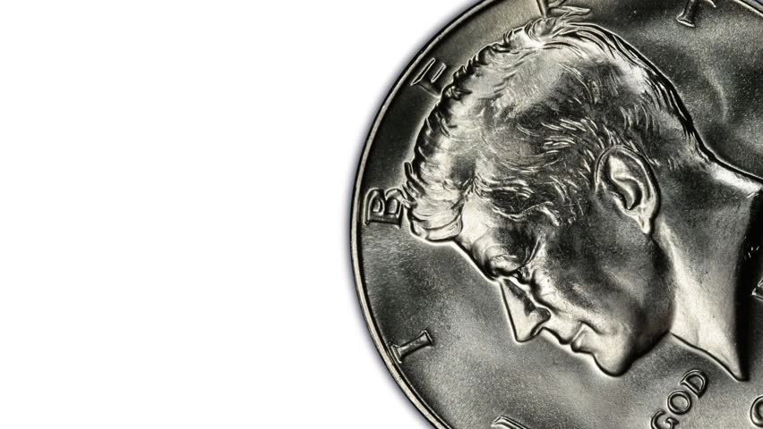 Jonh Kennedy Portrait on U.S.A One Dollar Silver Coin