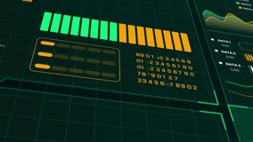 Interactive financial graphs with Loading Data HUD 4K resolution for strategic planning - Powered by Shutterstock - Get 15% off with code: PIKWIZARD15