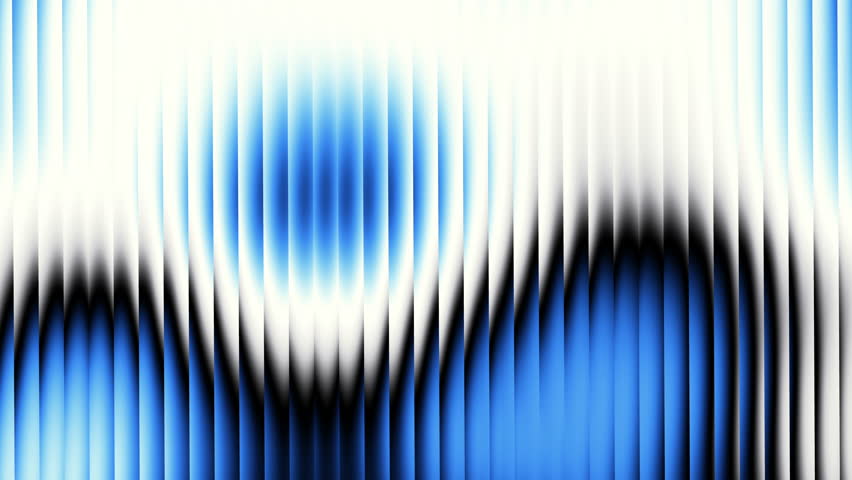 Cyclic 3D animation. Abstract minimalist background featuring colorful liquid bubbles. Gradients slide inside on a glossy ribbed glass surface. Optical illusion with a transformation effect