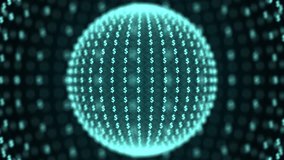Digital Dollar Currency Sphere Animation – Futuristic Blue Financial Network Globe Loop - Powered by Shutterstock - Get 15% off with code: PIKWIZARD15