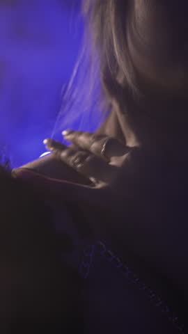 woman in lingerie dancing and touch herself posing seductively