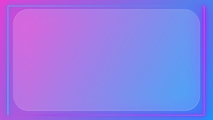 Neon Frame Glassmorphism Glowing Pink Blue Background