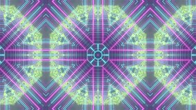 Abstract Geometric Pattern Animation with Neon Lights and Symmetrical Designs. - Powered by Shutterstock - Get 15% off with code: PIKWIZARD15