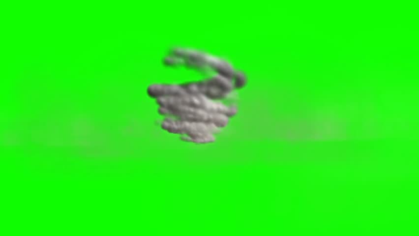 Tornado 4k video Green Screen