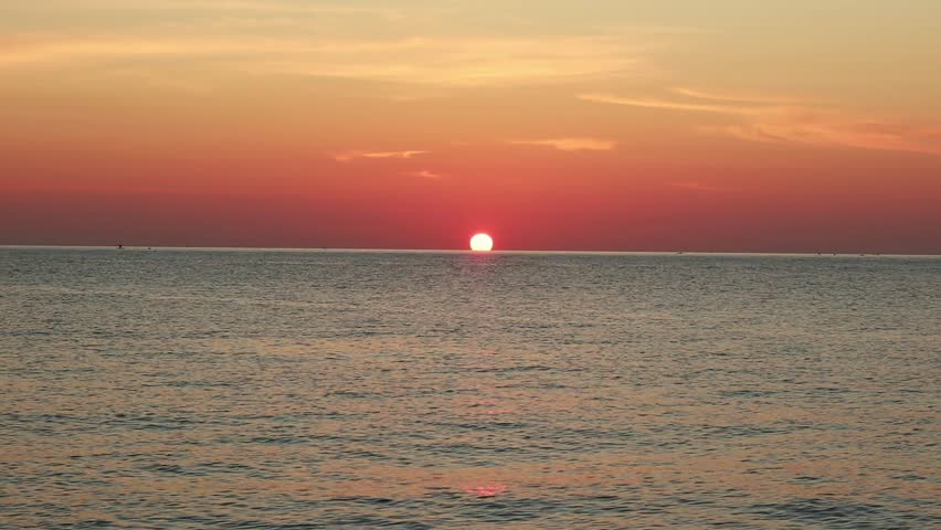 Sunset Over the Ocean with Beautiful View