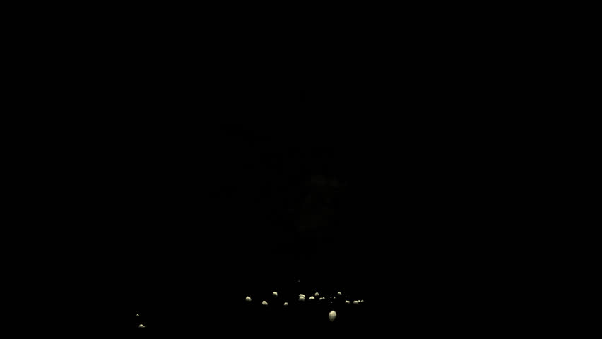 This stock motion graphics video shows bullet hit on an alpha channel background.