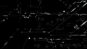 Abstract Futuristic HUD Interface Animation (Monochrome) - Powered by Shutterstock - Get 15% off with code: PIKWIZARD15