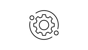 Update line icon loop animation isolated on white background. Gear animation. Setting animation video - Powered by Shutterstock - Get 15% off with code: PIKWIZARD15