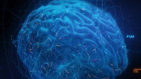 Dynamic visualization of a digital human brain, featuring intricate neural networks and glowing data streams Concept for AI, mental health, and advanced technology - Powered by Shutterstock - Get 15% off with code: PIKWIZARD15