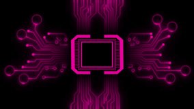 Pink Circuit Board with Business and Technology Icons and the Phrase LEVELUP futuristic digital - Powered by Shutterstock - Get 15% off with code: PIKWIZARD15