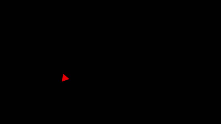 Red curved arrow pointing right on a black background red arrow right arrow
