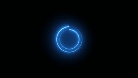 Glowing Blue Neon Circle Ring Animation on Black Background Abstract Loading Indicator Keywords: blue, neon, circle, ring, glowing, light, abstract, animation, loading, indicator, progress - Powered by Shutterstock - Get 15% off with code: PIKWIZARD15