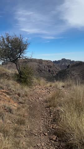Hiking Through the Mountainous Terrain of West Texas (Big Bend National Park, Texas, USA)