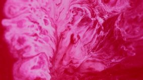 Acrylic pigment. Color water. Defocused pink red crimson marble texture fluid liquid paint emulsion spreading on abstract art background. - Powered by Shutterstock - Get 15% off with code: PIKWIZARD15