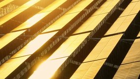 Drone perspective of solar panels bathed in sunlight, portraying sustainability, innovation, clean energy, eco-efficiency, green technology, climate leadership, resilience, renewable transformation.
 - Powered by Shutterstock - Get 15% off with code: PIKWIZARD15
