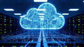 Digital Cloud Icon with Particles and Circuit Lines | Cloud Computing and Data Storage 4K Tech Animation - Powered by Shutterstock - Get 15% off with code: PIKWIZARD15