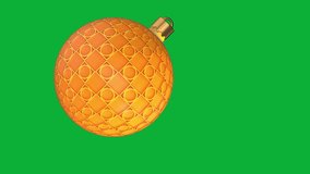 3D Christmas Ball with dept Ornament Rotating on Green Screen Background | Realistic Holiday Decoration Animation for Christmas Tree, New Year, Celebration, and Festive Projects - Powered by Shutterstock - Get 15% off with code: PIKWIZARD15